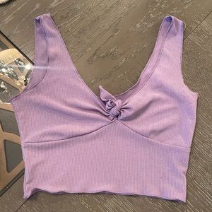 Purple crop top